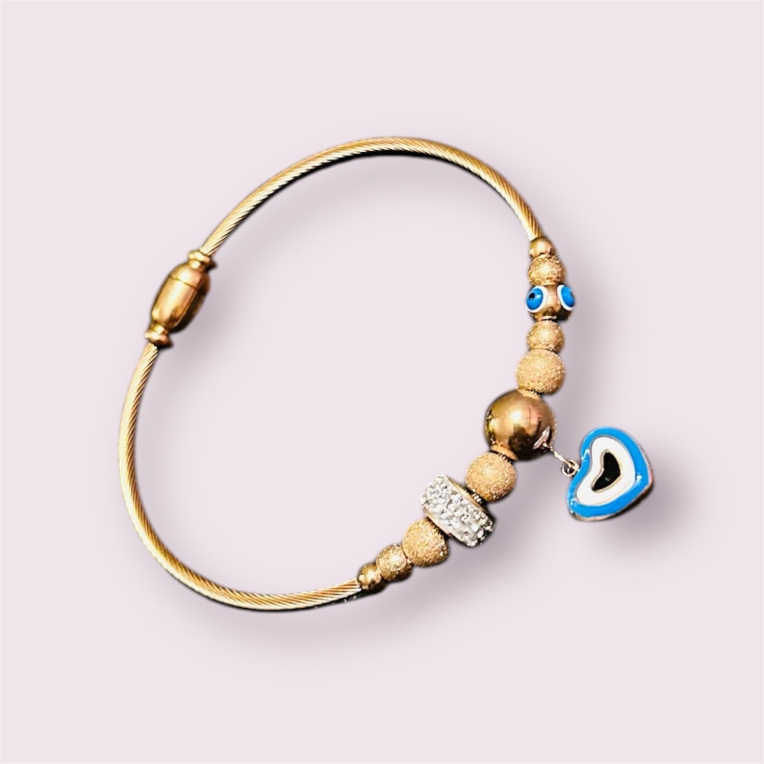 Evil eye Rose Gold Bracelet