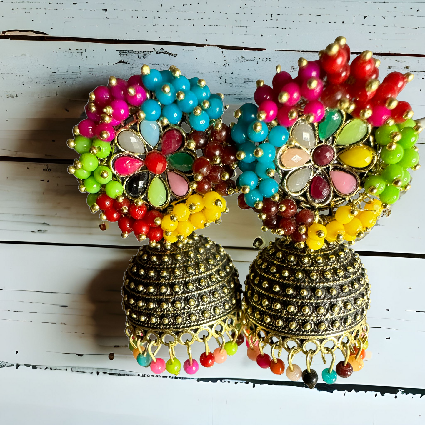 Indian Jhumka earrings